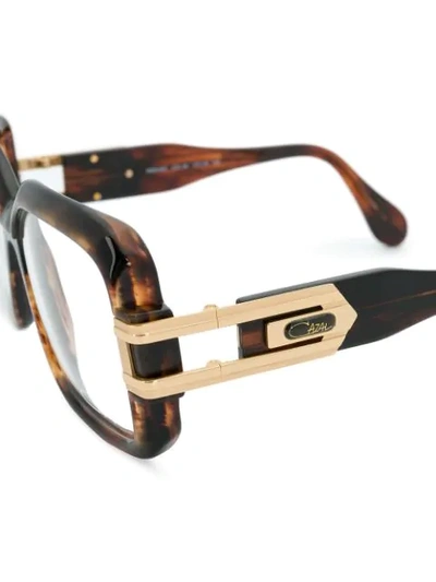 Cazal Oversize Glasses In Brown