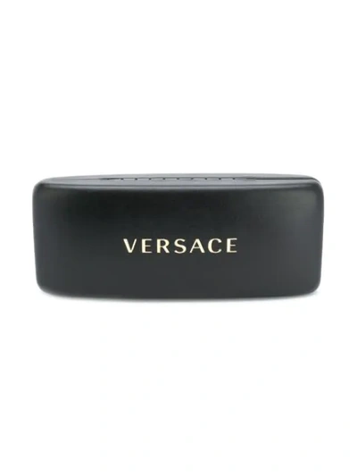 Shop Versace Square Frame Glasses In Gold