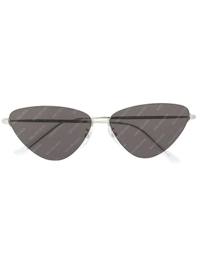 Shop Balenciaga Invisible Cat Sunglasses In Silver