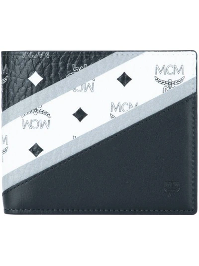 Shop Mcm Logo Contrast Bi In Black