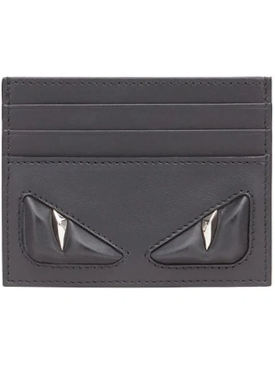 Shop Fendi Monster Eyes Card Holder In Black