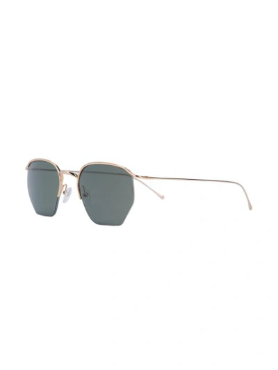 Shop Smoke X Mirrors Geo Sunglasses In Metallic