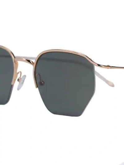 Shop Smoke X Mirrors Geo Sunglasses In Metallic