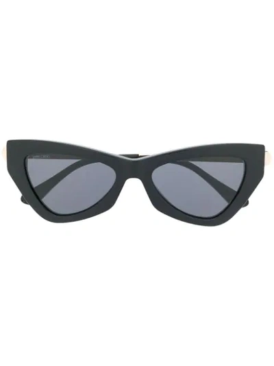 Shop Jimmy Choo Donna Cat-eye Sunglasses In 黑色