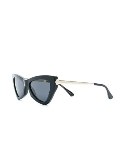 Shop Jimmy Choo Donna Cat-eye Sunglasses In 黑色