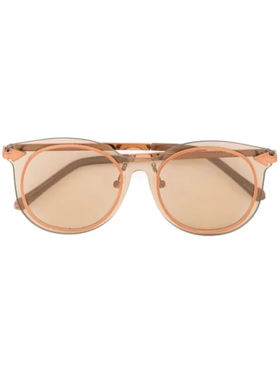 Shop Karen Walker Miss Persimmon Sunglasses In Brown