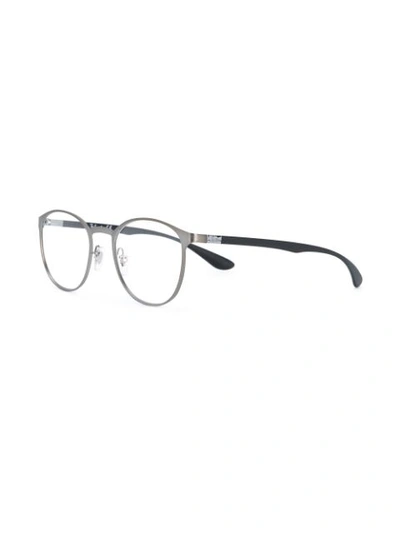 Ray Ban Round Frame Glasses In Black