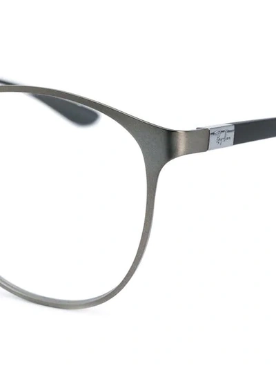 Ray Ban Round Frame Glasses In Black