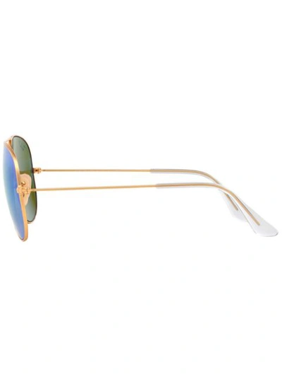 Ray Ban Ray-ban Rb3025 Aviator Lentes Espelhadas - Metallic In Metallic
