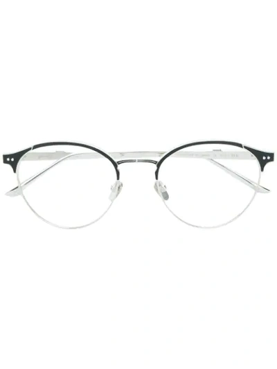 Shop Leisure Society Classic Round Glasses In Metallic