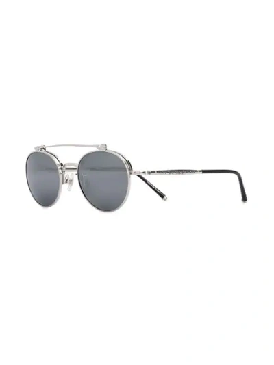 Shop Matsuda M3060bs Sunglasses In Grey