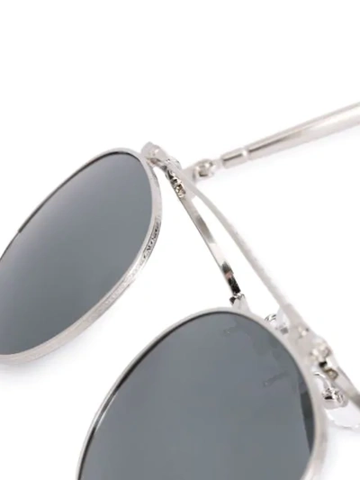 Shop Matsuda M3060bs Sunglasses In Grey
