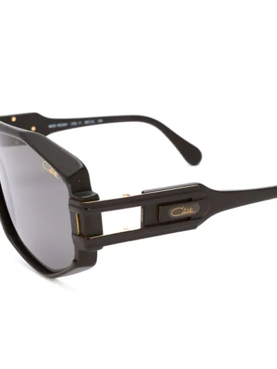 Shop Cazal 163/301 Geometric Frame Sunglasses In Black