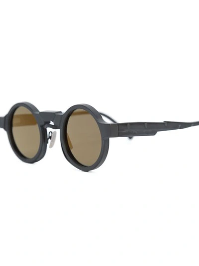Shop Kuboraum Mask N3 Round Sunglasses In Black
