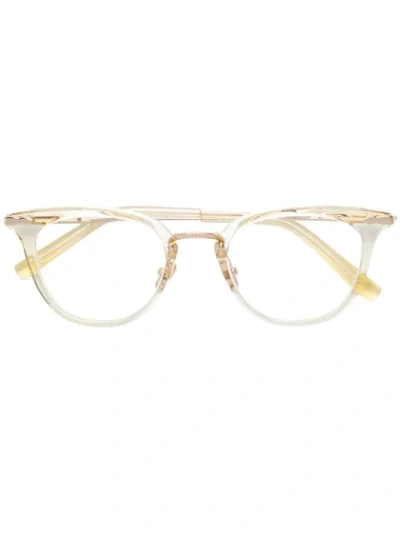 Shop Frency & Mercury Canvas Round Frame Glasses - Yellow