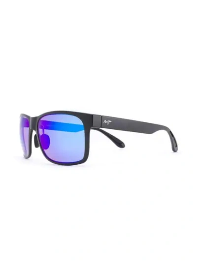 Maui Jim Square Frame Sunglasses In Black