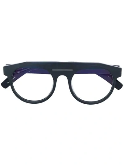 Shop Yohji Yamamoto Thick Rimmed Glasses In Black