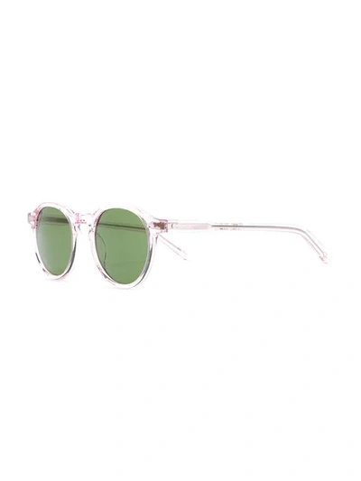 Shop Moscot Clear Frame Sunglasses In Pink