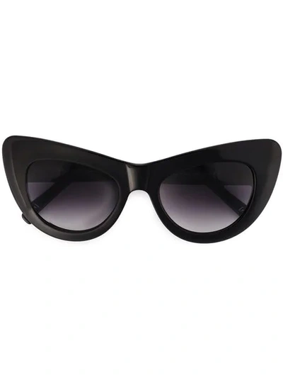Shop Andy Wolf Oversized Cat Eye Sunglasses In Black
