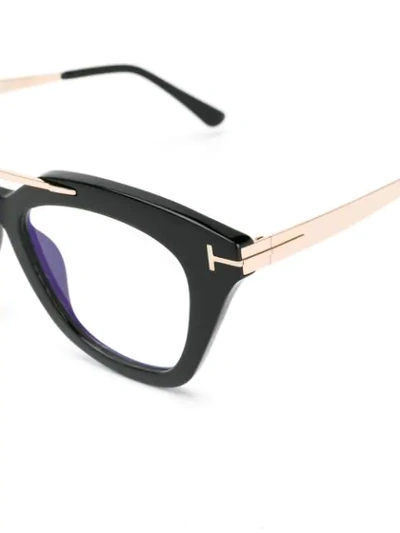 TOM FORD EYEWEAR CAT EYE GLASSES - 黑色