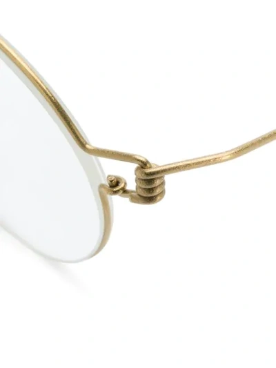 Lindberg Corona Round Glasses In 金色