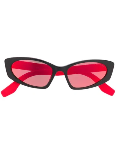 Shop Marc Jacobs Cat-eye Shaped Sunglasses In Black