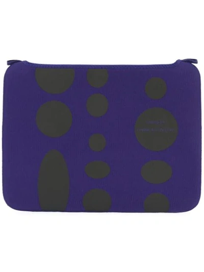 Shop Comme Des Garçons Circle Print Macbook Pro 13" Case In Blue