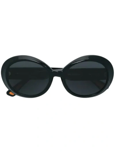 Shop Christian Roth Archive 1993 Round Sunglasses In Black