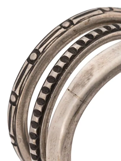 Shop Werkstatt:münchen Trace Connected Ring In Silver