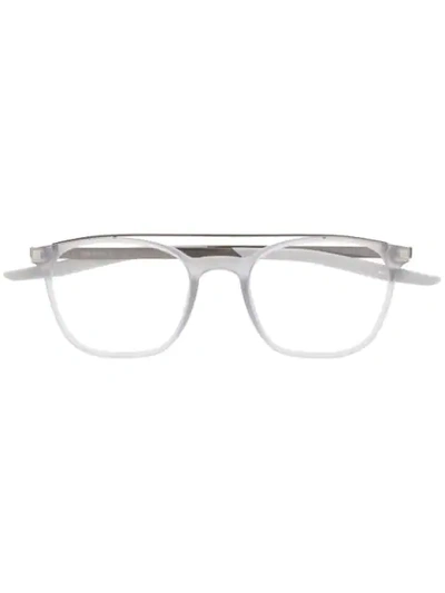 Shop Nike Square Frame Optical Glasses In Grey