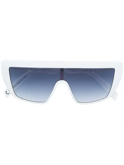 Shop Italia Independent Fusion Lens Sunglasses In White