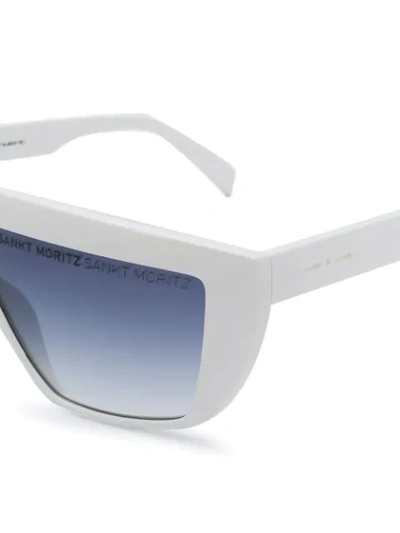 Shop Italia Independent Fusion Lens Sunglasses In White