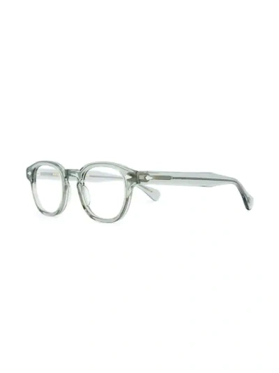 Shop Moscot 'lemtosh 46' Glasses In Green