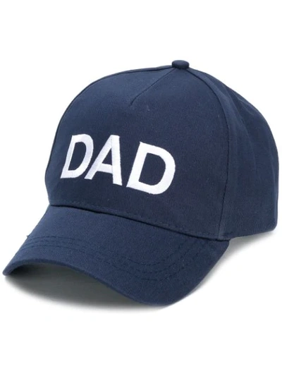 Shop Ron Dorff Dad Embroidered Baseball Cap In Blue