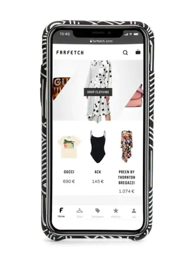 Shop Off-white Graphic Logo Printed Iphone X Case In Black