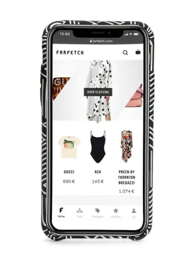 Off-white Graphic Logo Print Iphone Xs Max Case In Black