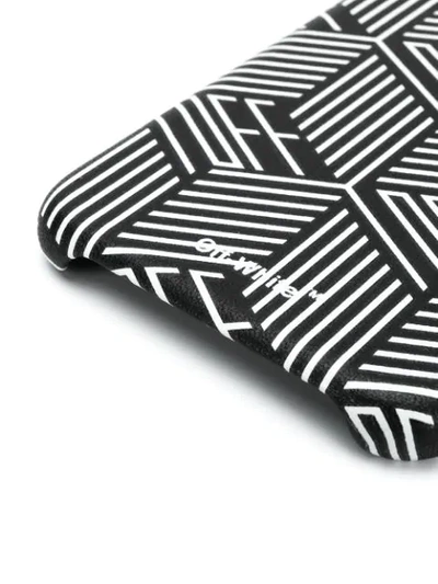 Off-white Graphic Logo Print Iphone Xs Max Case In Black