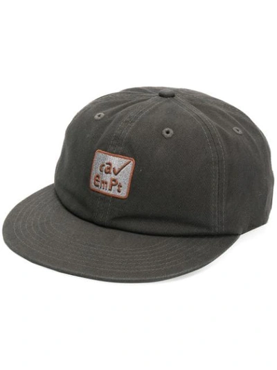 Shop Cav Empt Logo Patch Baseball Cap In Grey