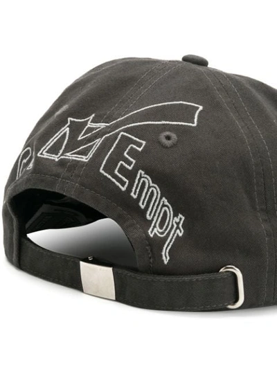 Shop Cav Empt Logo Patch Baseball Cap In Grey