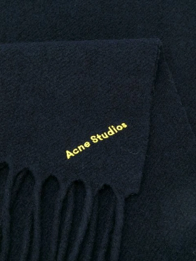 Shop Acne Studios Klassischer Schal In Blue