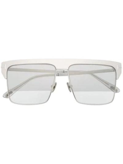 Shop Tom Ford West Sunglasses In Silver