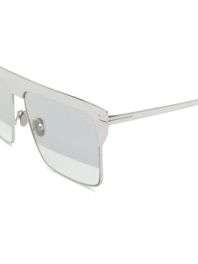 Shop Tom Ford West Sunglasses In Silver