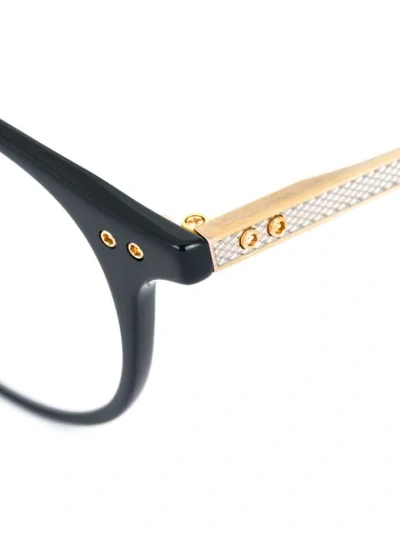 Shop Dita Eyewear 'ash' Glasses In Metallic