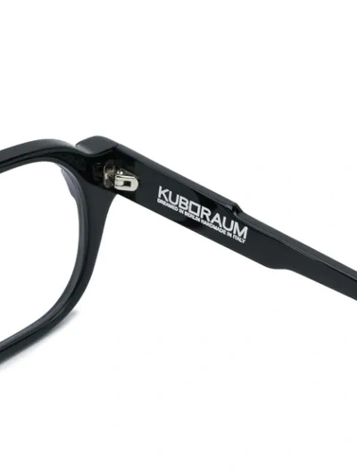 Shop Kuboraum Brille Mit Rundem Gestell In Black