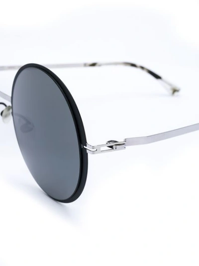 Shop Mykita Round Frame Sunglasses - Black