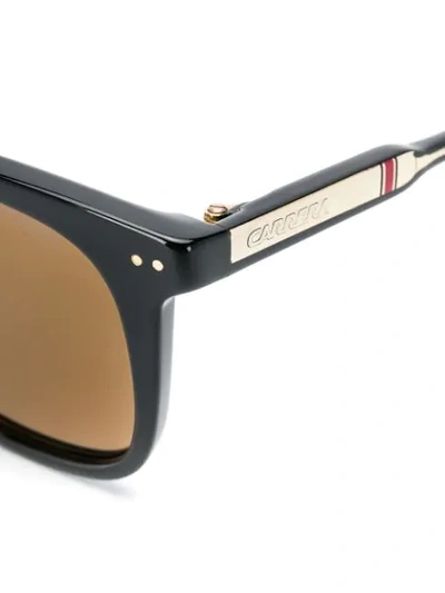 Shop Carrera Rectangular Frame Sunglasses In Black