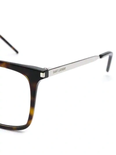 SAINT LAURENT EYEWEAR CLASSIC SL 263 EYEGLASSES - 棕色