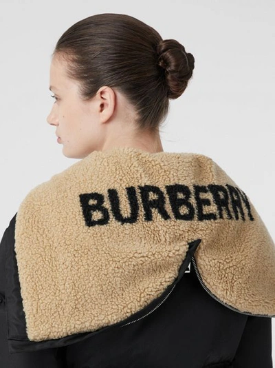 Shop Burberry Logo Detail Econyl® Puffer Jacket In Black