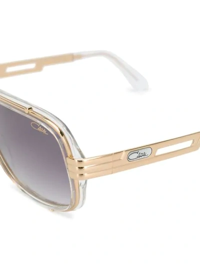 Shop Cazal Pilot-frame Sunglasses In Gold