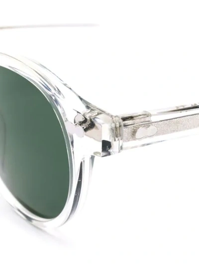 Shop Moscot Clear Frame Sunglasses In White